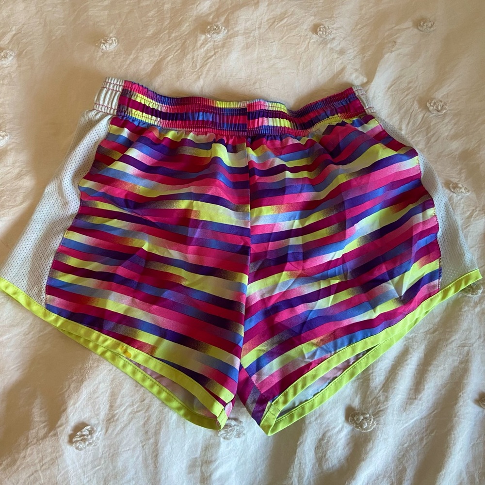 Size S colorful patterned athletic shorts